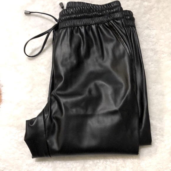 Leather joggers - Picture 1 of 4